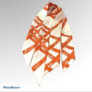 Hermès Orange And White Twillys